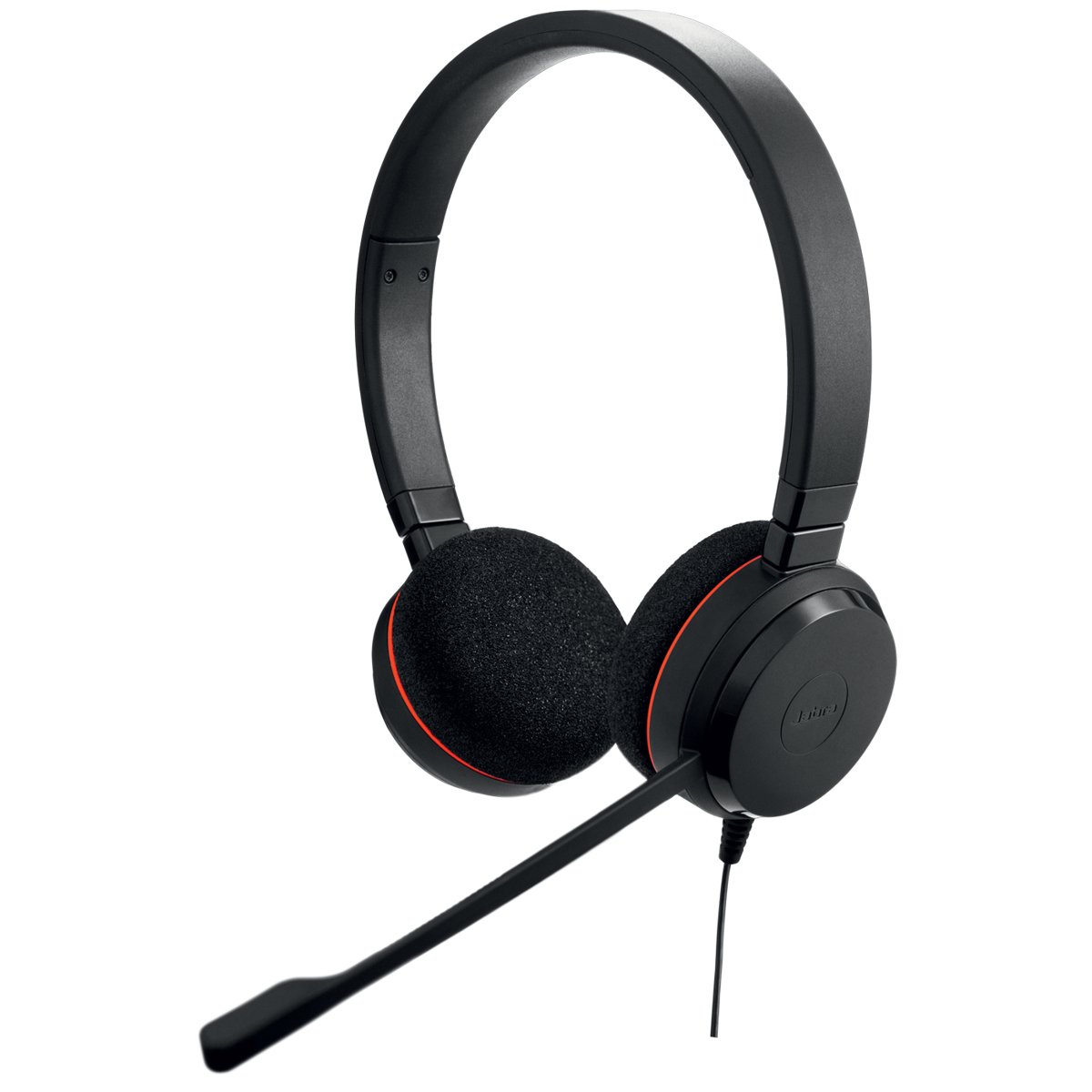 Jabra Evolve 20 UC Stereo, Wired USB-C/USB-A Headset, UC-Certified, Black